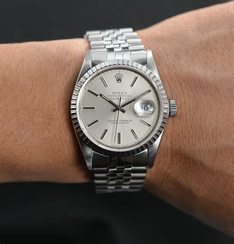 rolex datejust 36mm stainless steel.